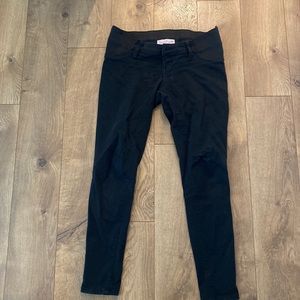 Black maternity side panel jeans